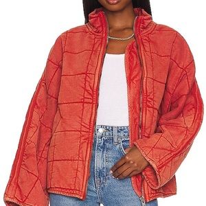 Free People | Dolman Quilted Knit Jacket size Small. Color is MYRRH.  EUC.